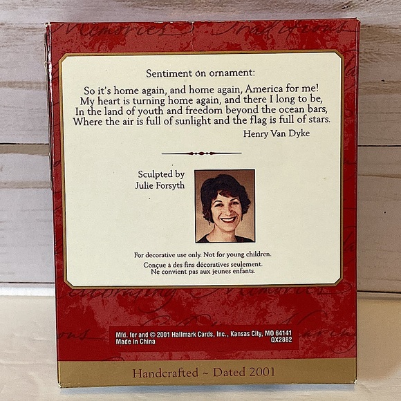 Hallmark | America For Me! 2001 Keepsake ornament | QX2882 - Picture 5 of 5